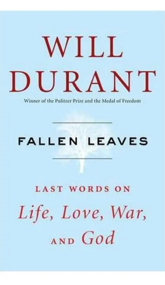 Book name: Fallen Leaves by Will Durant